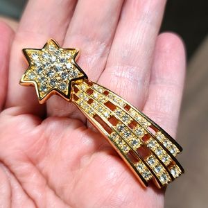 Vintage 80's Swarovski Shooting Star PopArt Brooch